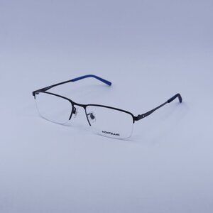 Montblanc MB0107O 001 Eyeglasses Black 56mm Rectangle Frame